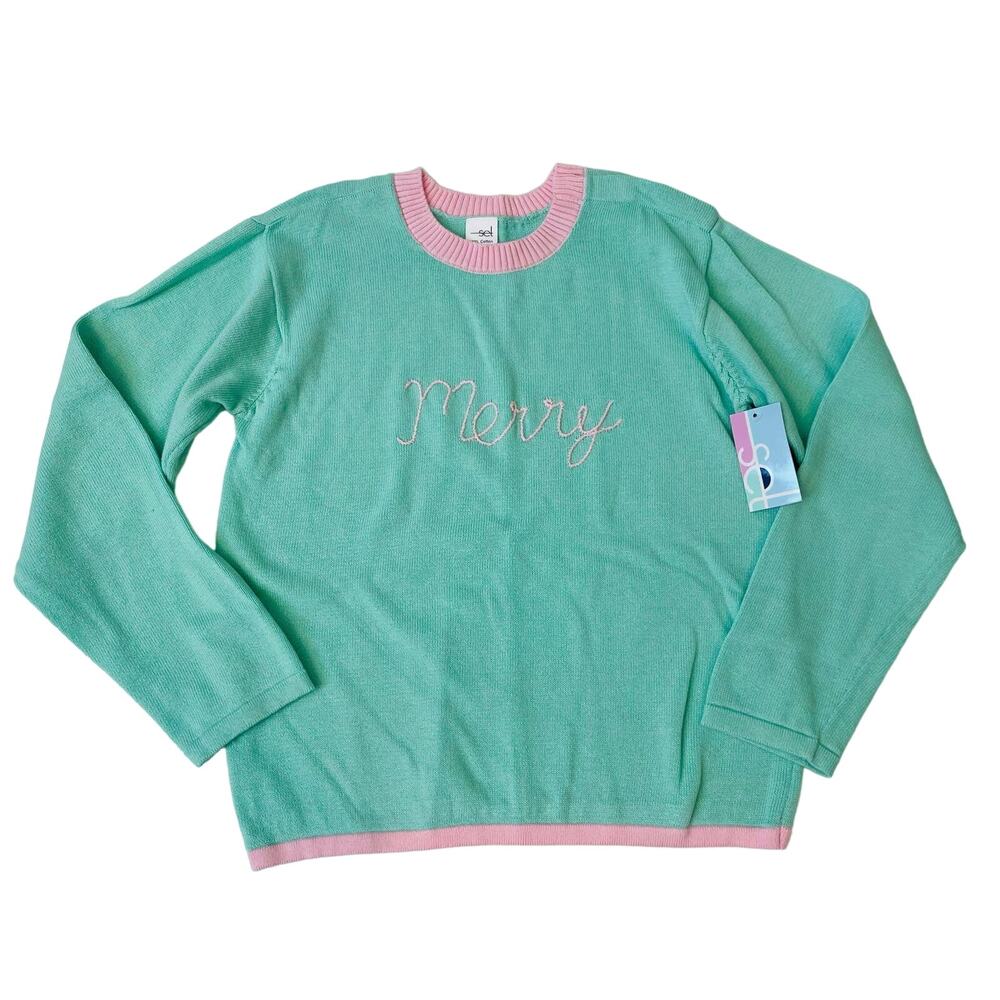 NWT Set Size 5/6 Stella Sweater in Merry Mint